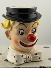 VTG Inarco Japan Handpainted Ceramic Clown Head Vase E-2320 Cleveland,Ohio 5