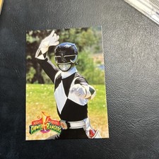 Jb24 Mighty Morphin Power Rangers 1994 The New Season #50 Black Ranger On Guard picture