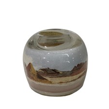 Vintage Painted Desert Sands Paperweight Hand Made Native American picture