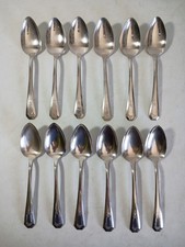 WM Rogers Le France Silverplate Teapoons Set of 12 Flatware picture