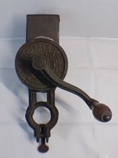 Antique 1920s Climax USA Food Grinder Grater Table Mount Hamilton Ohio Cast Iron picture