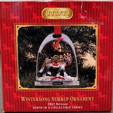 2008 Breyer Noelle Holiday Stirrup Christmas Horse Ornament Reissue Wintersong 9 picture