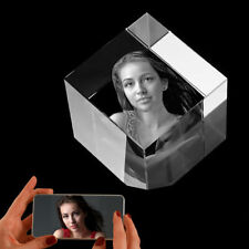 Roniatic 3D Crystal Picture Engraved Personalized Diamond Crystal Memorable Gift picture