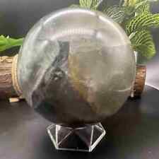5.94lb Natural Fluorite Quartz Sphere Crystal Energy Ball Reiki Healing Decor  picture