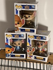 Funko Pop The Great Mouse Detective  LOT Basil 774, Oliva 775, Ratigan 776  picture
