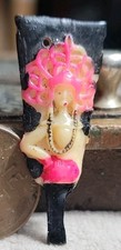 Vintage Celluloid Piece With Fancy Lady Woman charm prize jewelry Made In Japan picture