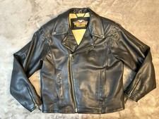Harley Davidson “Patrol “Motorcycle Jacket 46 Reg. Blk ,H.O.G picture