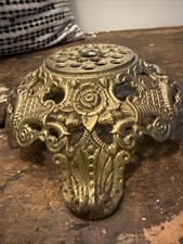 Cast Iron Oil Lamp Base Antique Ornate Design picture