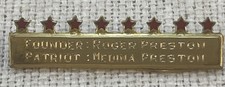 Rare- Daughters of the Founders and Patriots of America Gold Filled Bar Pin picture