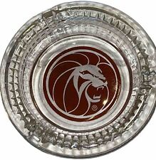 - Vintage MGM Grand Hotel Clear Glass Ashtray - picture