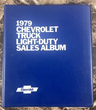 1979 Chevrolet Truck Light-Duty Sales Album Brochure Catalog Pickup El Camino picture