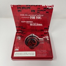 Vintage 2006 Marlboro Car Ashtray Horseshoe Glass Gift Box Cigarette Promo Ad picture