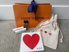 Authentic Louis Vuitton VIP Heart Puzzle Coaster + 2 fragrance samples +gift bag picture