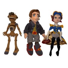 Disney Store Treasure Planet Plush Set Jim Hawkins Captain Amelia B.E.N. 15 Inch picture