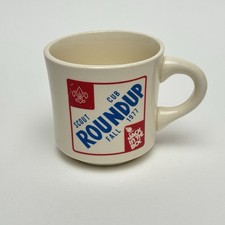 Vintage 1977 Cub Scout Fall Roundup Coffee Mug - Jack in the Box Promo picture