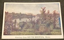 South Berwick, ME Vintage 1920's Postcard Scenic View picture