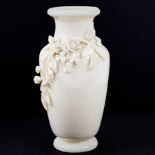 Belleek Ireland Rosework Flower Vase Parian China White 14.5cm picture