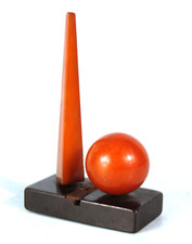 TRYLON & PERISPHERE Pencil Sharpener Bakelite Souvenir Bldg 1939 NY World's Fair picture