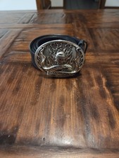 Vintage Rare 2005 Authentic Harley-Davidson Belt Buckle W/ Harley-Davidson Belt picture