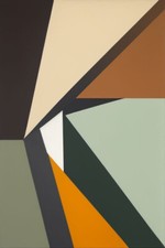 Large Abstract Painting 2x3 ft. Complex Geometric Demrin Fine Art Original NEW picture
