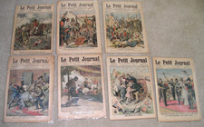 Lot of 7  LE PETIT JOURNAL French Illustrated Supplement Magazine picture