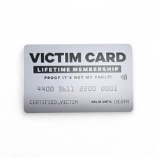 Victim Card - Plastic Gag Gift Novelty Joke Prank Funny Card(2-pack) picture