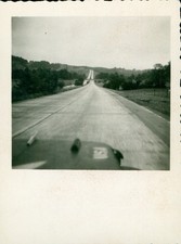 1945 WWII QM Truck Co Germany Photo German Autobahn from convoy truck picture