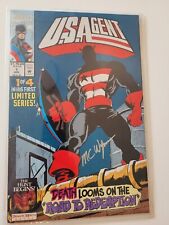 U.S. AGENT  Issue #1  Limited Series Marvel Comics Signed By Mc Wyman  picture