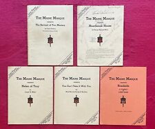THE MAINE MASQUE LITTLE THEATRE UNIVERSITY OF MAINE PLAYBILLS 1938 39 - 1 SIGNED picture