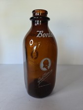 Vintage Gail Borden / Borden's Dairy Amber Glass Milk Bottle picture