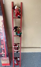 Kirkland's Home Christmas Ladder with 4 Climbing Characters w/Box Vintage 48