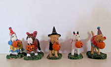 Lemax Spooky Town Figurines - Trick Or Treating Dogs, Set Of 5 #52301 picture