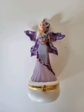 Avon Exclusive Hand Painted Barbie Flower Box Figure W/ Matching Flower  Claspe picture