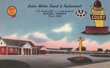  Postcard Belco Motor Court & Restaurant Emporia VA picture