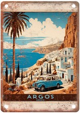 Vintage Argos Greece Retro Look Travel Poster Metal Sign T3100 picture