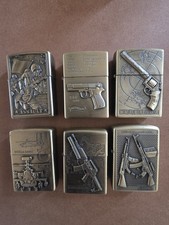 Guns And Military Lighters, Set Of 6 picture