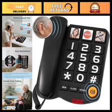 Extra-Loud (110dB) Landline Phone for Seniors & Hearing Impaired - Hearing Aid C picture