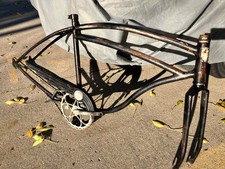 Vintage Schwinn 40s DX Frame 26 Men’s 2.125 S2 Ser# C14320 Dog Leg Crank picture