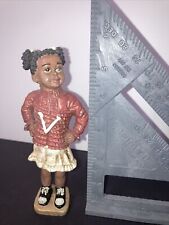 Vintage African-American Resin Sports Figurine Cheerleader picture