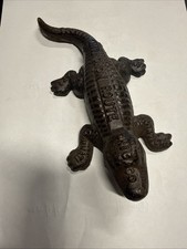 Monon Route Railroad Cast Iron Alligator Match Safe picture