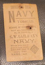 1880's Tobacco G.W. Gail & Ax Advertising Tobacco Card picture