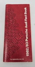 1982 / 1983 Porsche Audi DEALER-Only Fact Book Catalog Sales Brochure RARE picture