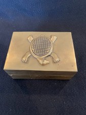 Heavy Solid Brass 5X3.5 X2.25 Trinket/Jewerly Box Stylized Turtle Decoration picture