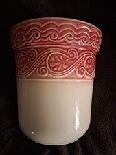 Longaberger American CRAFTS USA Original ACO Pottery 2 Quart Crock  paprika picture