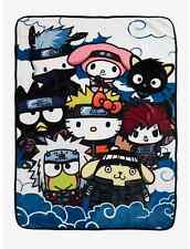Naruto Shippuden X Hello Kitty And Friends Group Throw Blanket picture