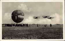 Aviation Airplanes & Hot Air Balloon Jachtgroep van 3 Fokker C.10 c1920s RPPC picture