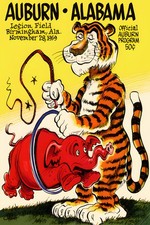 Auburn vs Alabama 1959 Football Program Poster 🏈 16x24” Premium 💎 Art Print picture