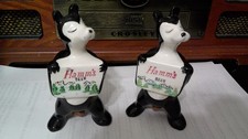 Hamm's Beer Vintage Salt and Pepper Shakers -pair, VERY NICE, picture