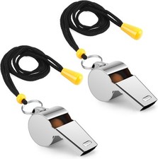 Whistle, Whistle for Coaches, Stainless Steel Whistles Coach 2 PCS  picture