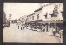 REAL PHOTO SONORA CALIFORNIA DOWNTOWN STREET SCENE STORES  POSTCARD COPY picture